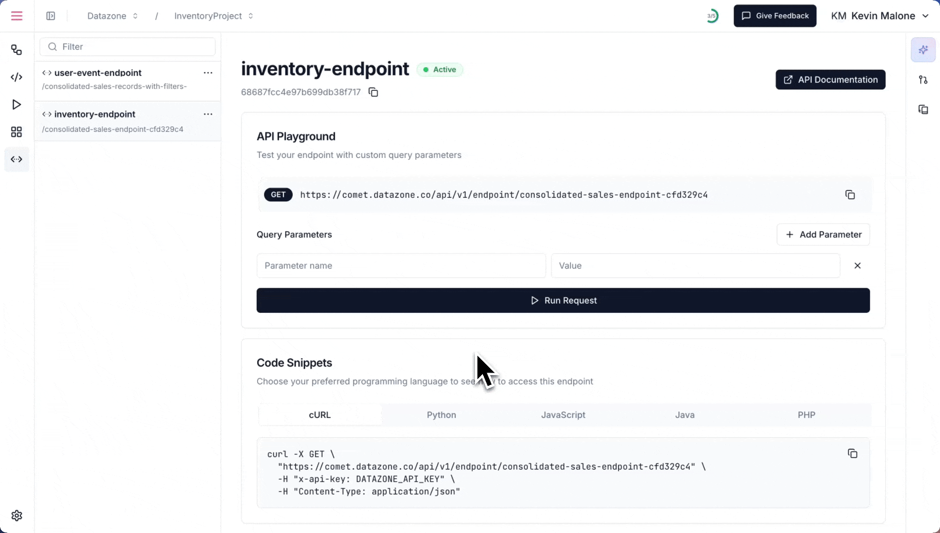 Endpoint Animation