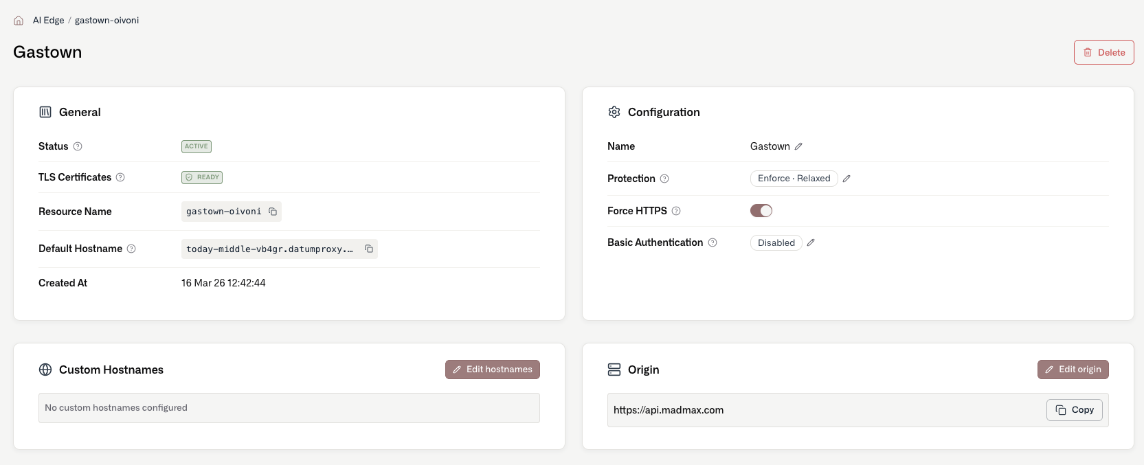 Application Load Balancer Details