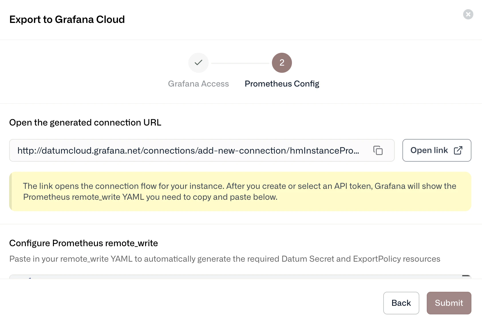 Grafana Finish Setup