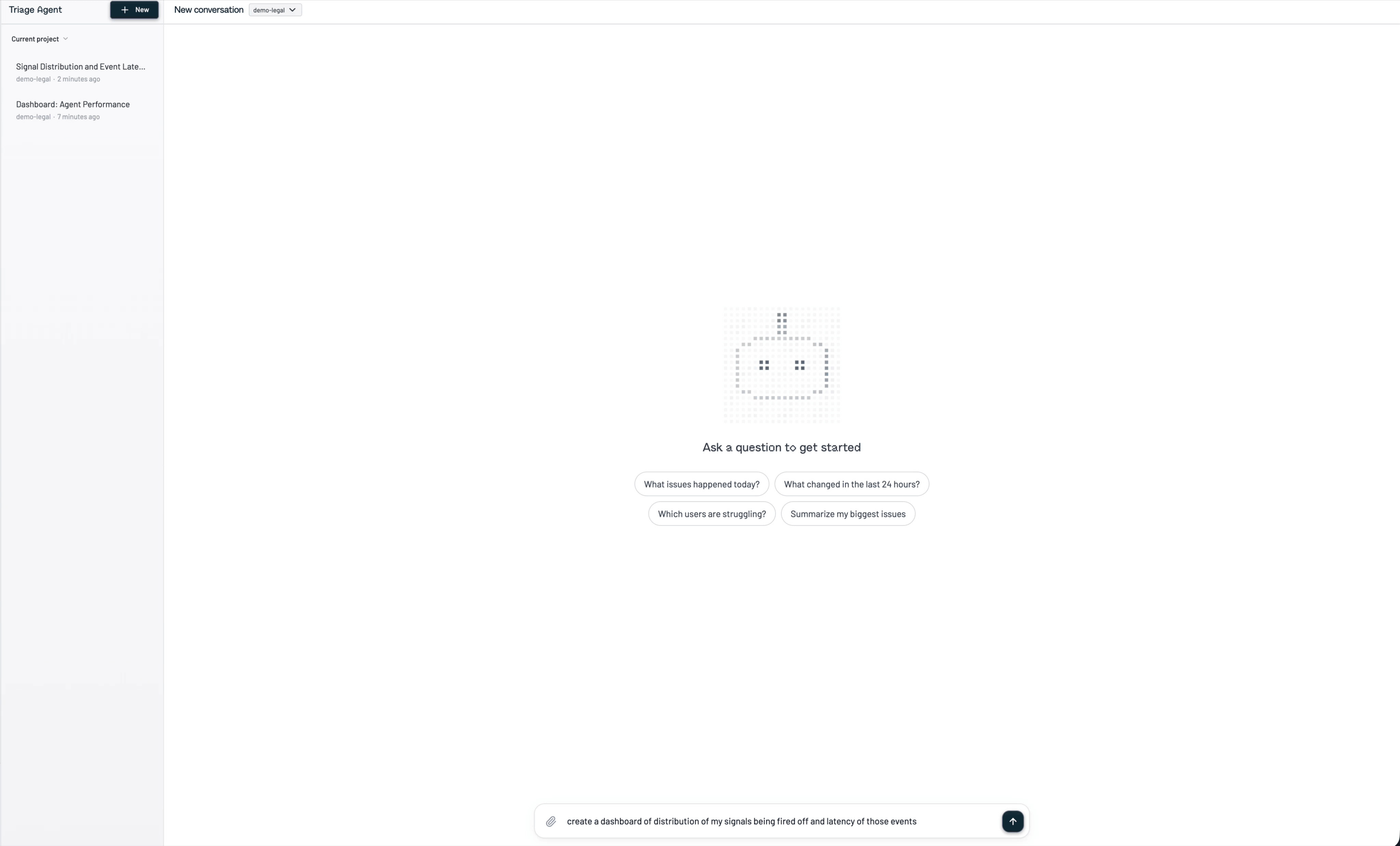Creating a dashboard from Triage