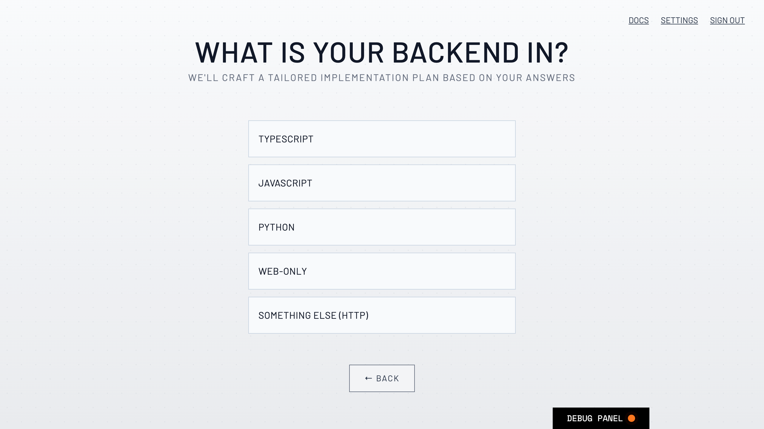 Skip onboarding to access the Raindrop dashboard