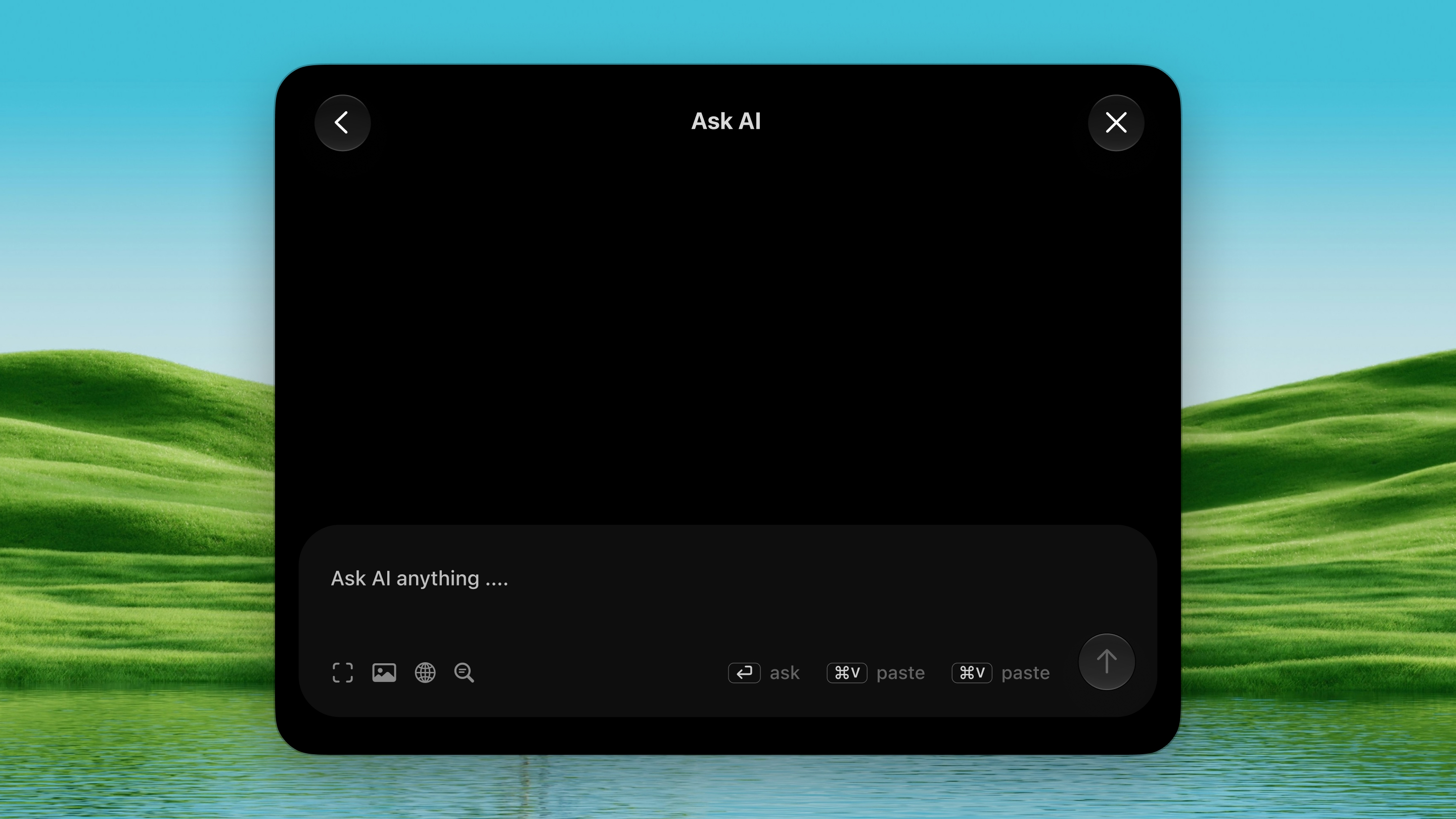 Ask AI panel