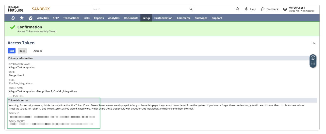 Copy access token details to Daylit