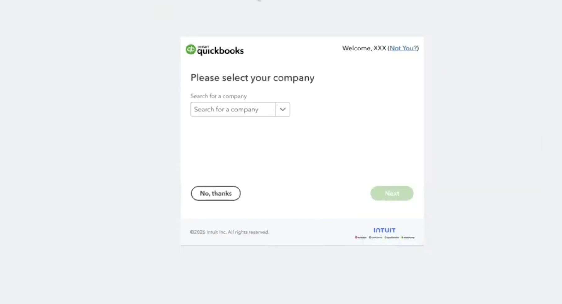 Locate your QuickBooks subdomain