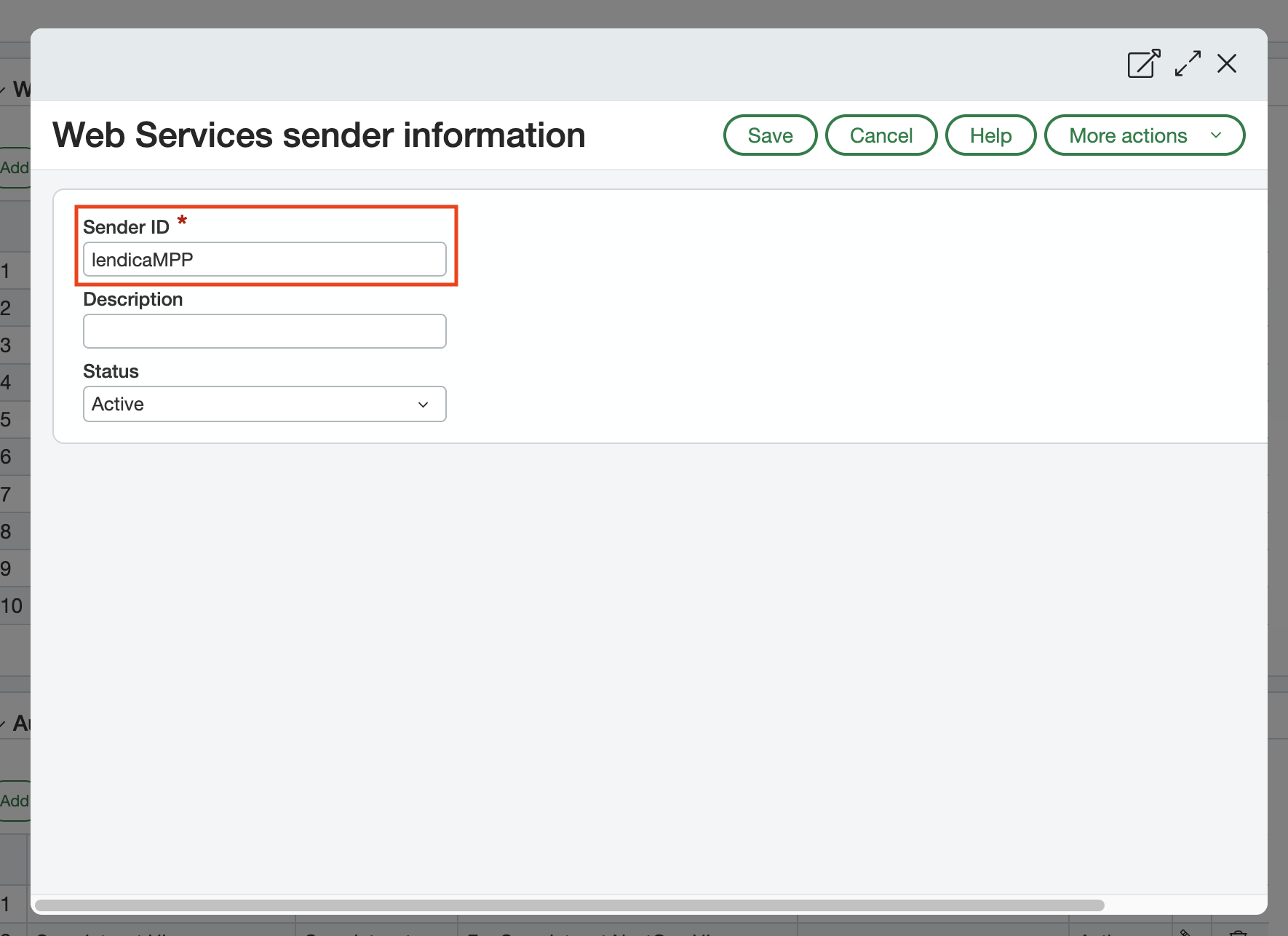 Add lendicaMPP as the Sender ID