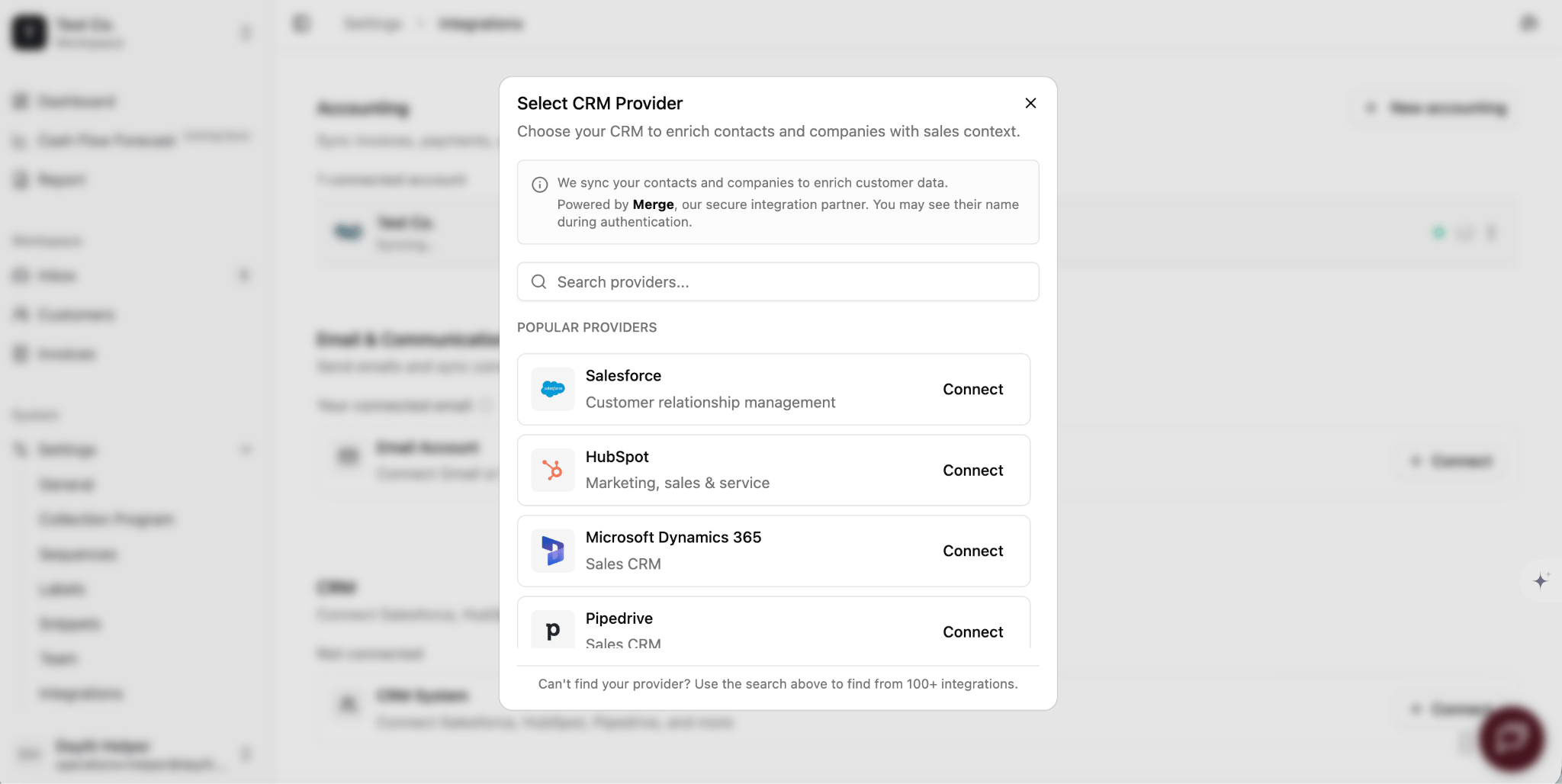 Start the Salesforce connection in Daylit