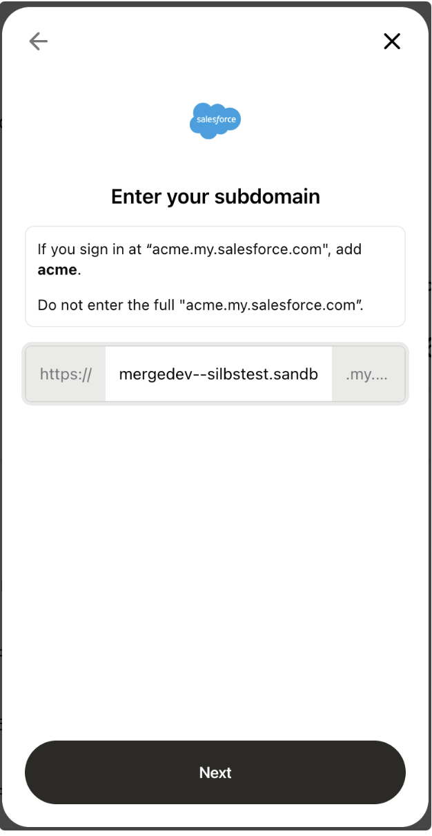 Locate your Salesforce subdomain