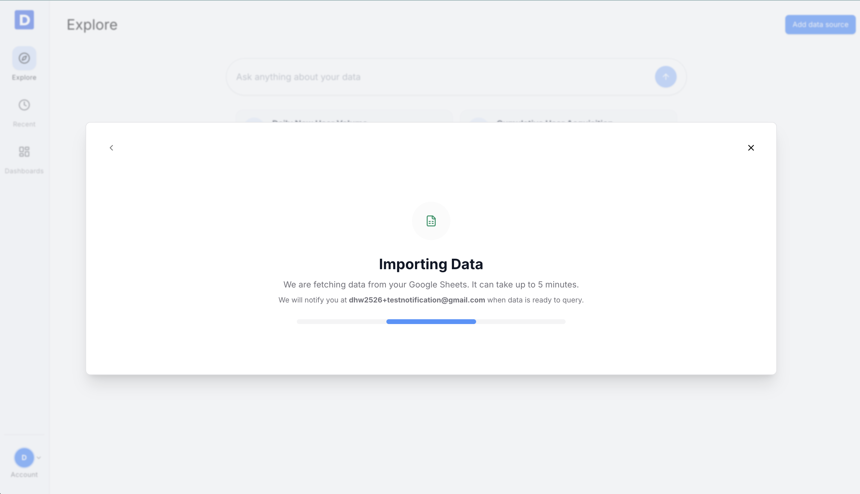 Importing data from Google Sheets