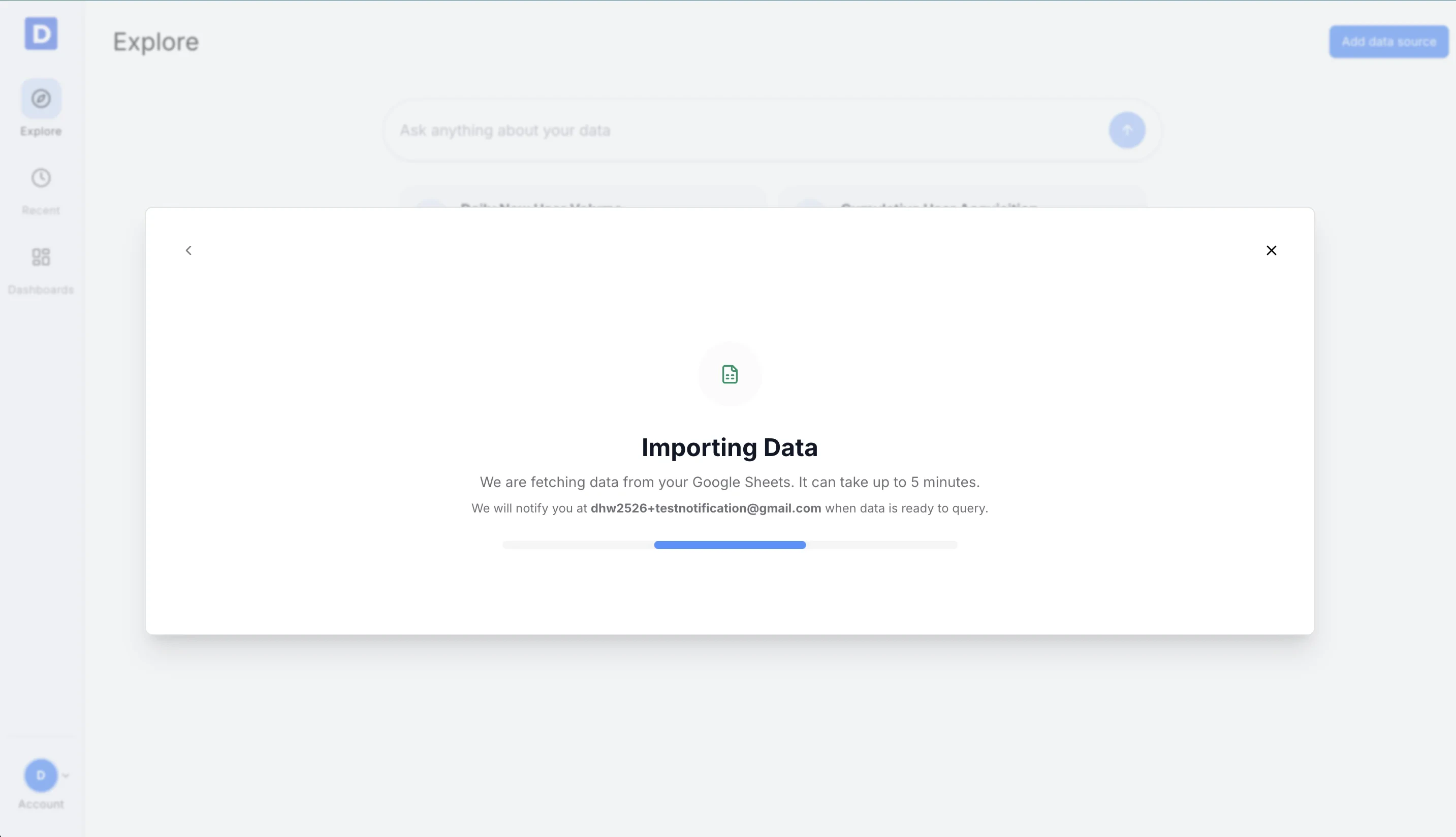 Importing data from Google Sheets