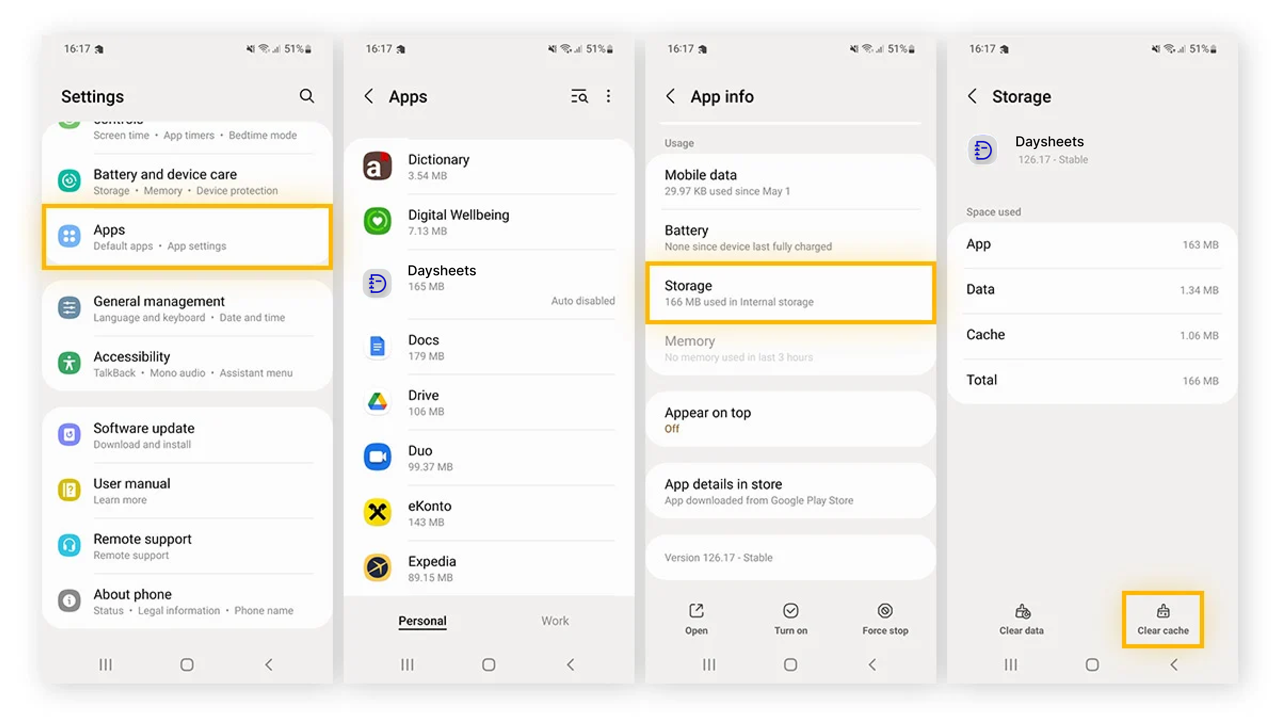 Main dashboard interface