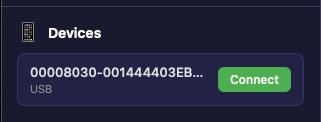 Device available to connect