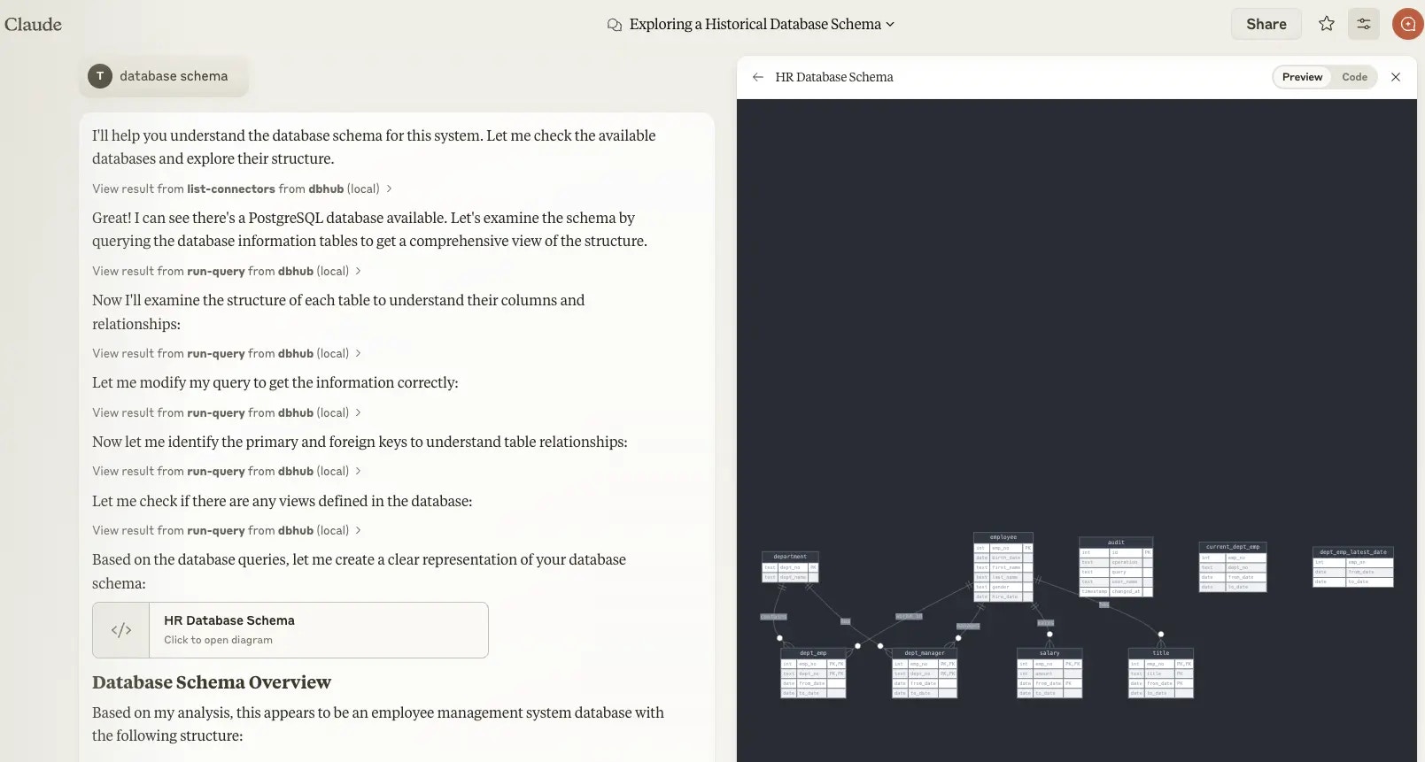 Claude Desktop with DBHub