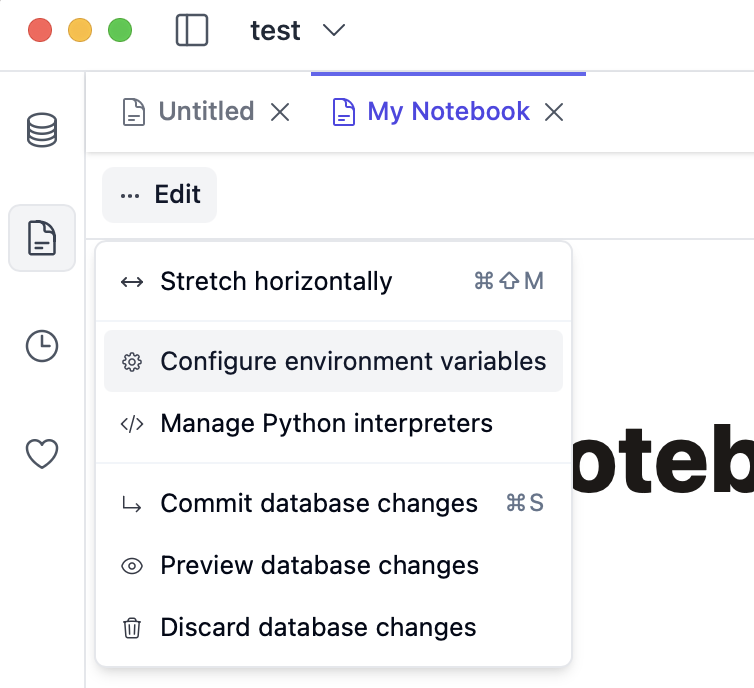 Environment variables