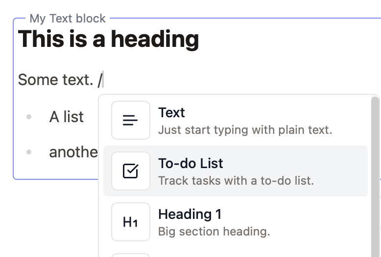 Text block