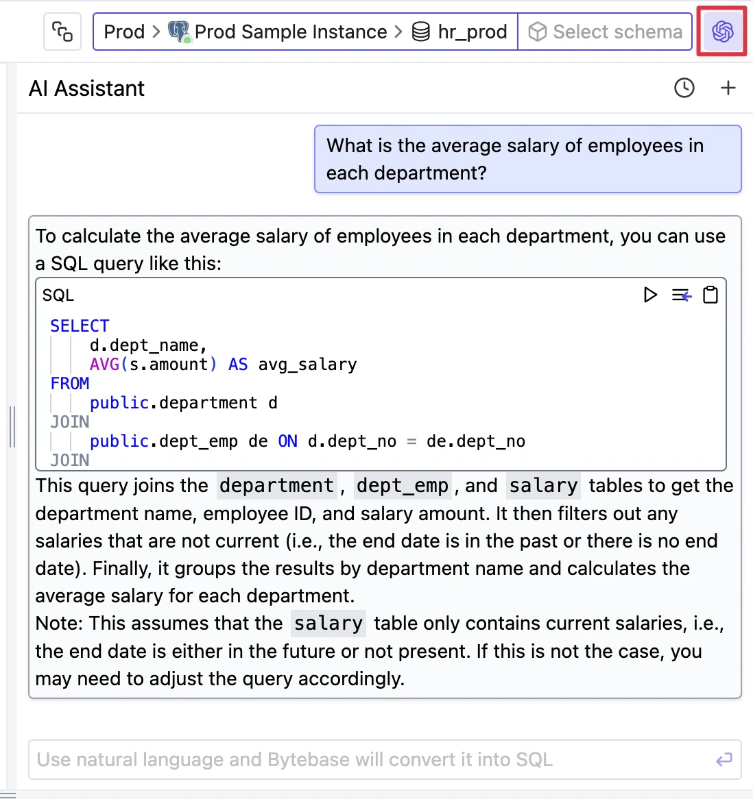 bytebase-ai-assistant-sql-editor
