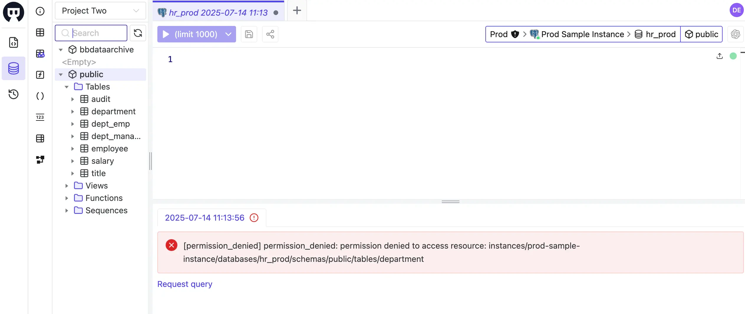 sql-editor-department