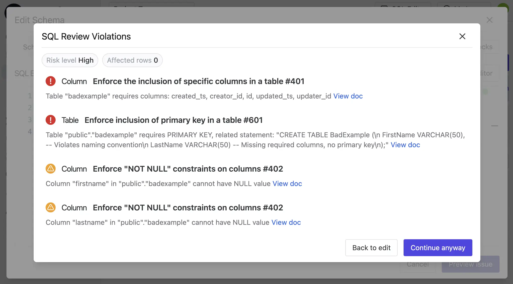 sql-review-violations