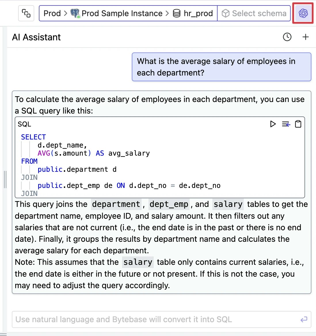 bytebase-ai-assistant-sql-editor