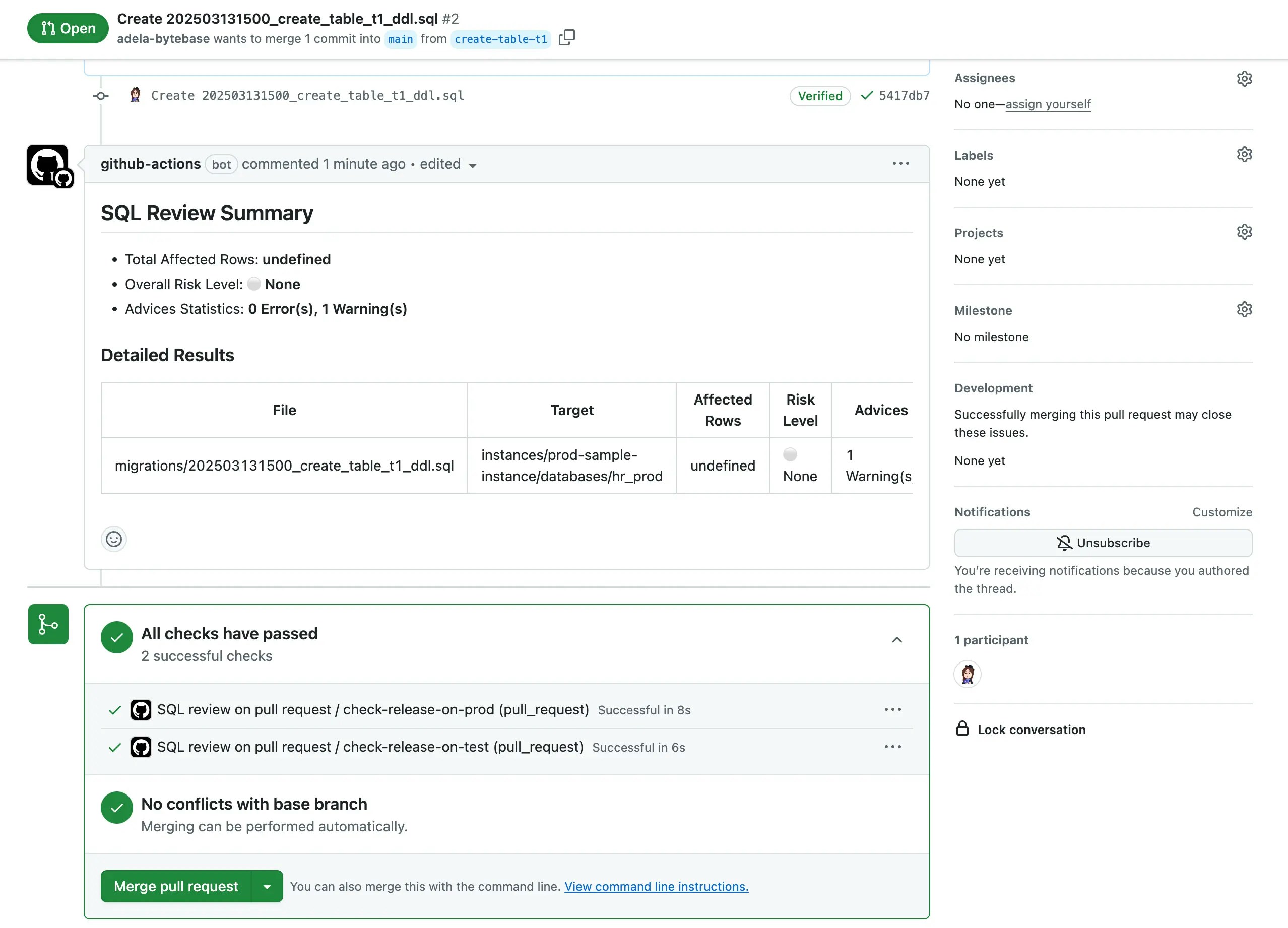 gh-sql-review-warning