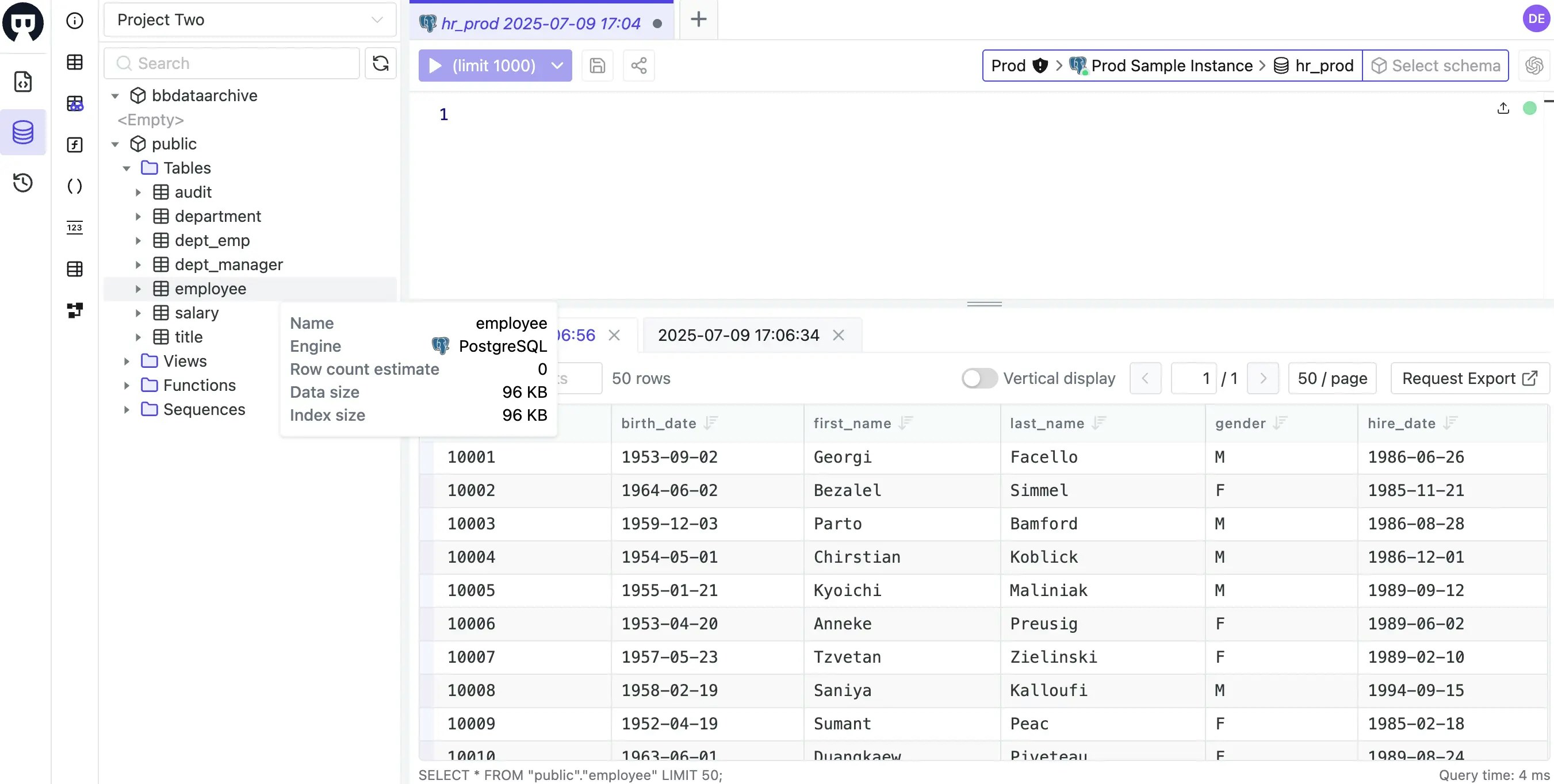 sql-editor-employee
