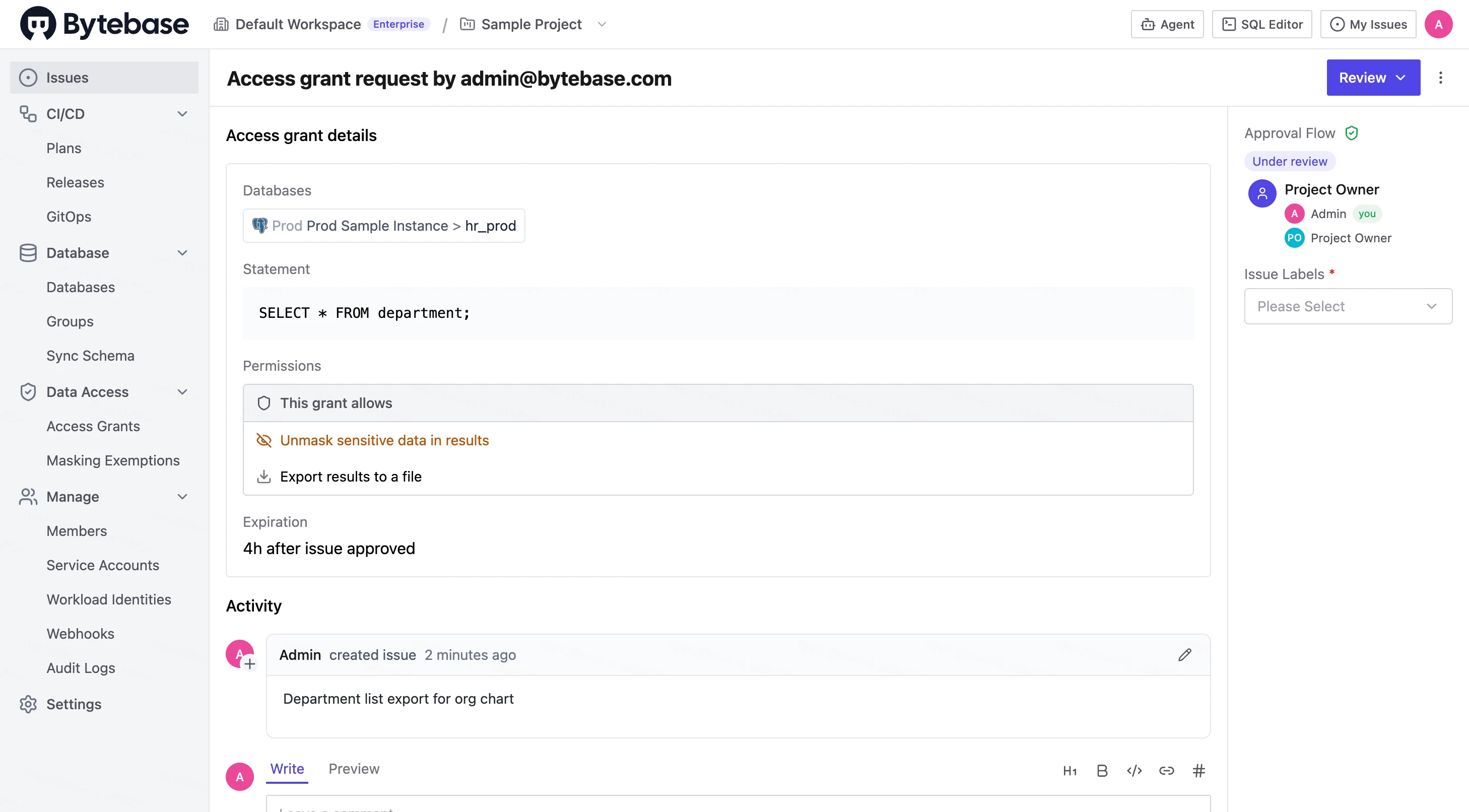 export-request-issue
