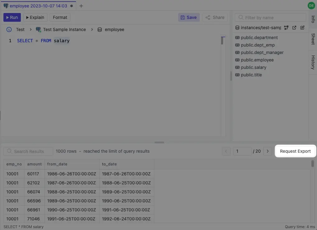 Query - Bytebase Docs