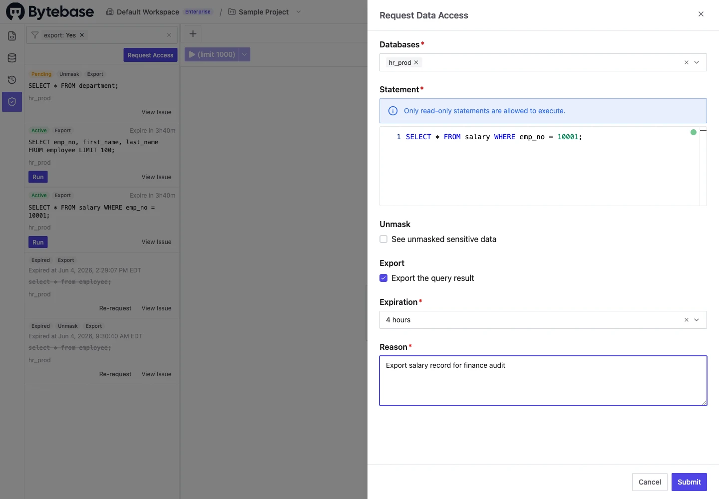 request-data-export