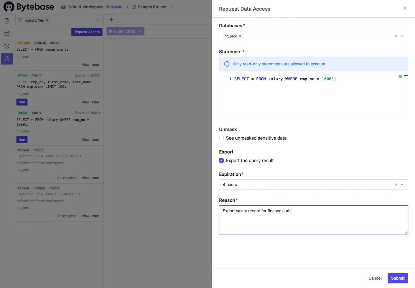 request-data-export