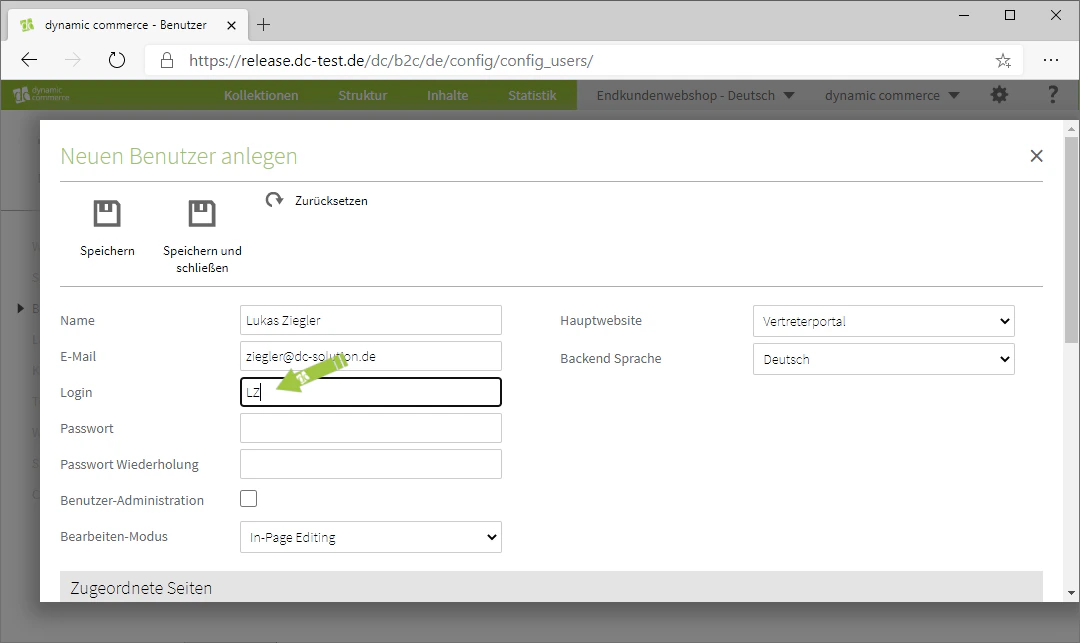 Define the login name