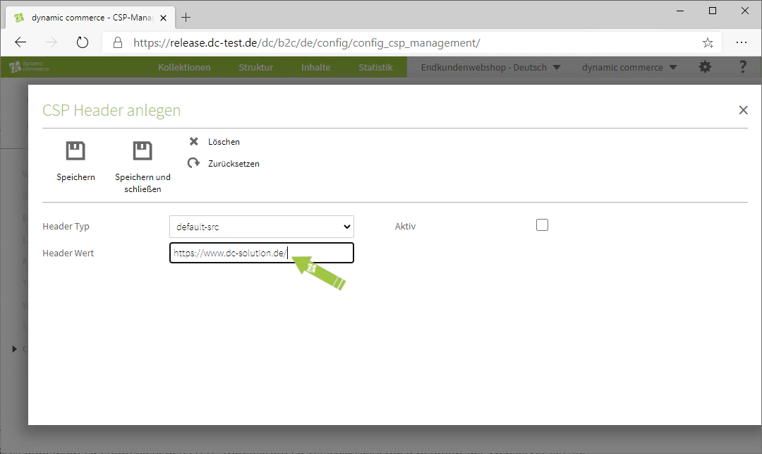 Header-Wert mit URL als Quelle festlegen