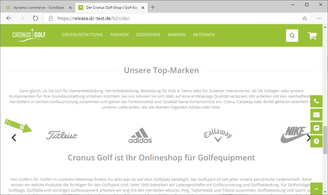 Example of a completed scrollbar