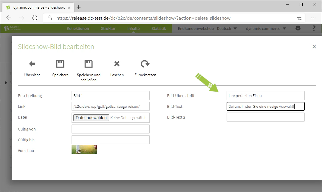 Maintain image heading and image text