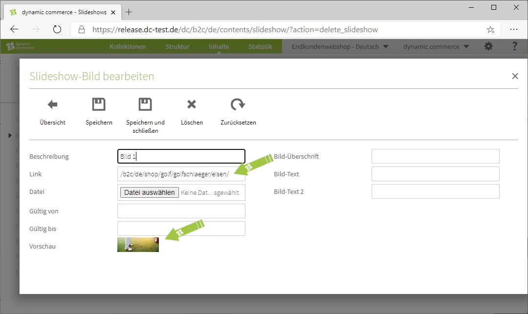 Add link and preview image