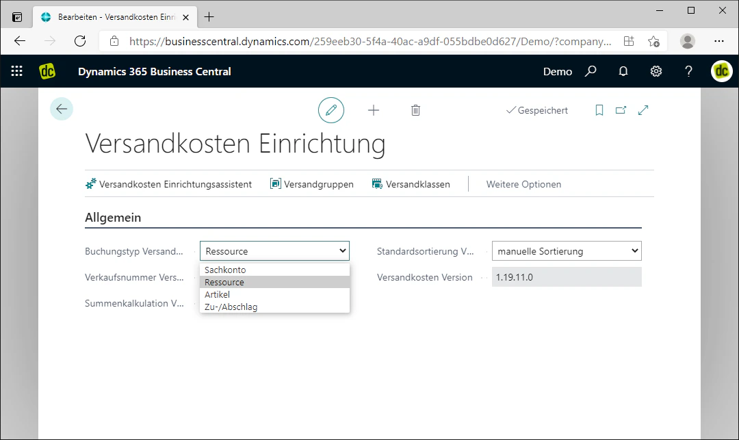 Posting Type Shipping Costs Selection