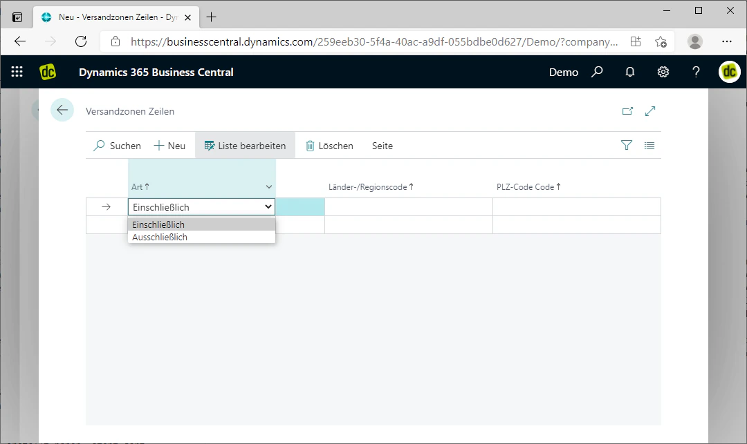 Create shipping zone lines