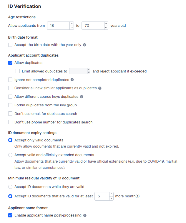 ID Verification