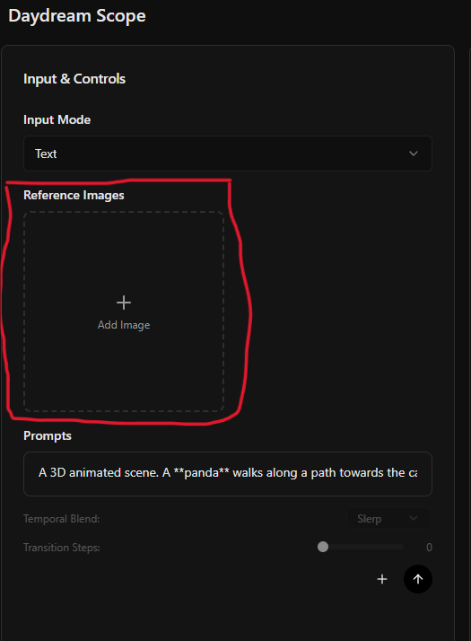 Add Image button under Reference Images