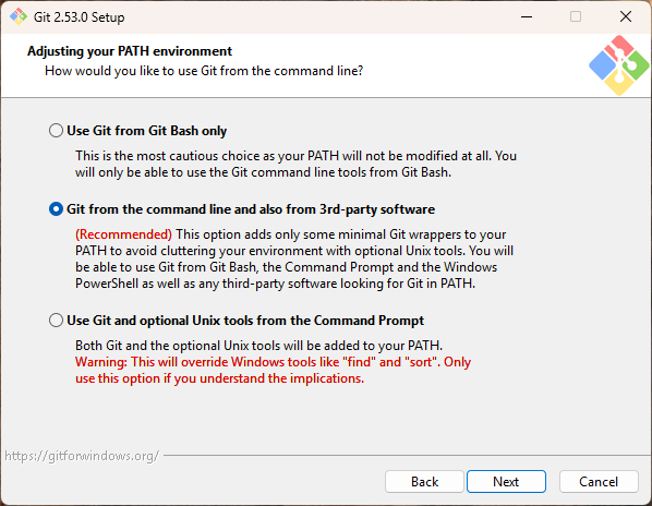 PATH 환경변수 설정 - 세 가지 옵션