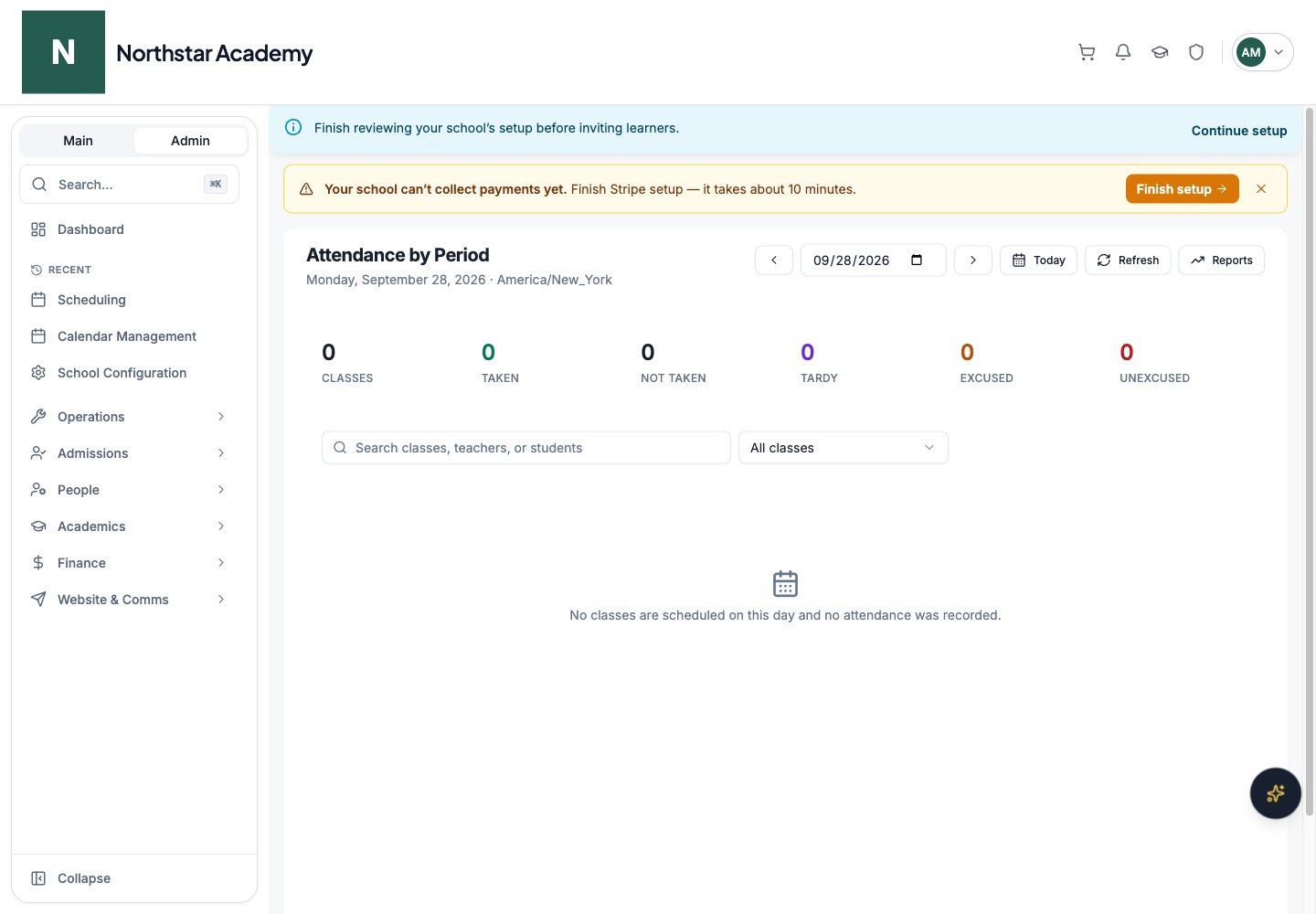 Northstar demo: Attendance by Period