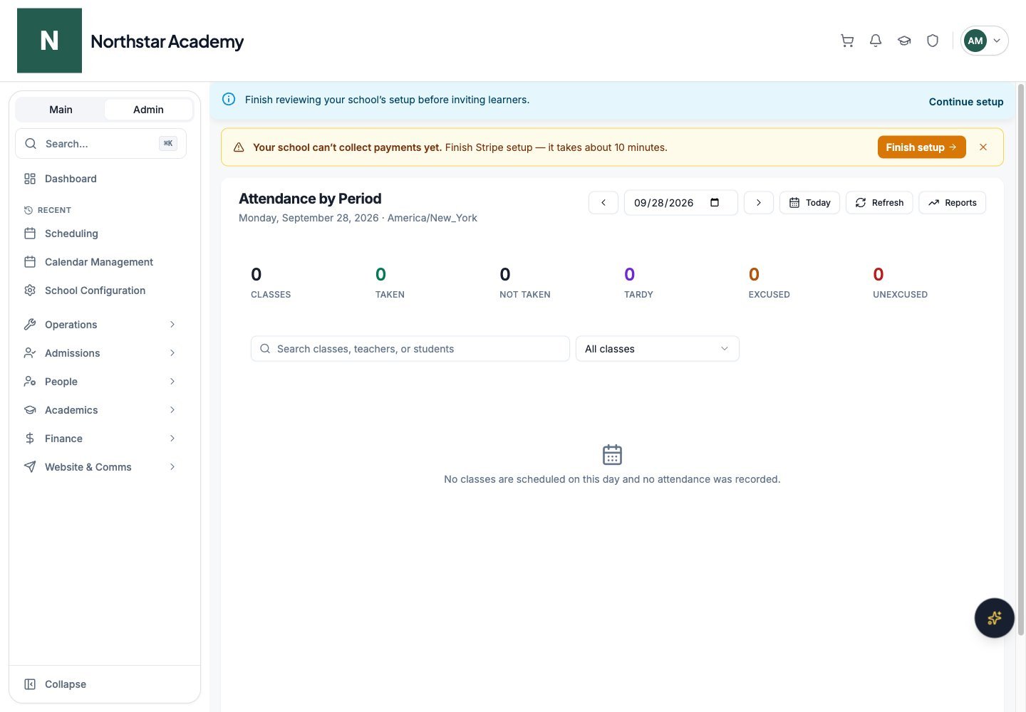 Northstar demo: Attendance by Period