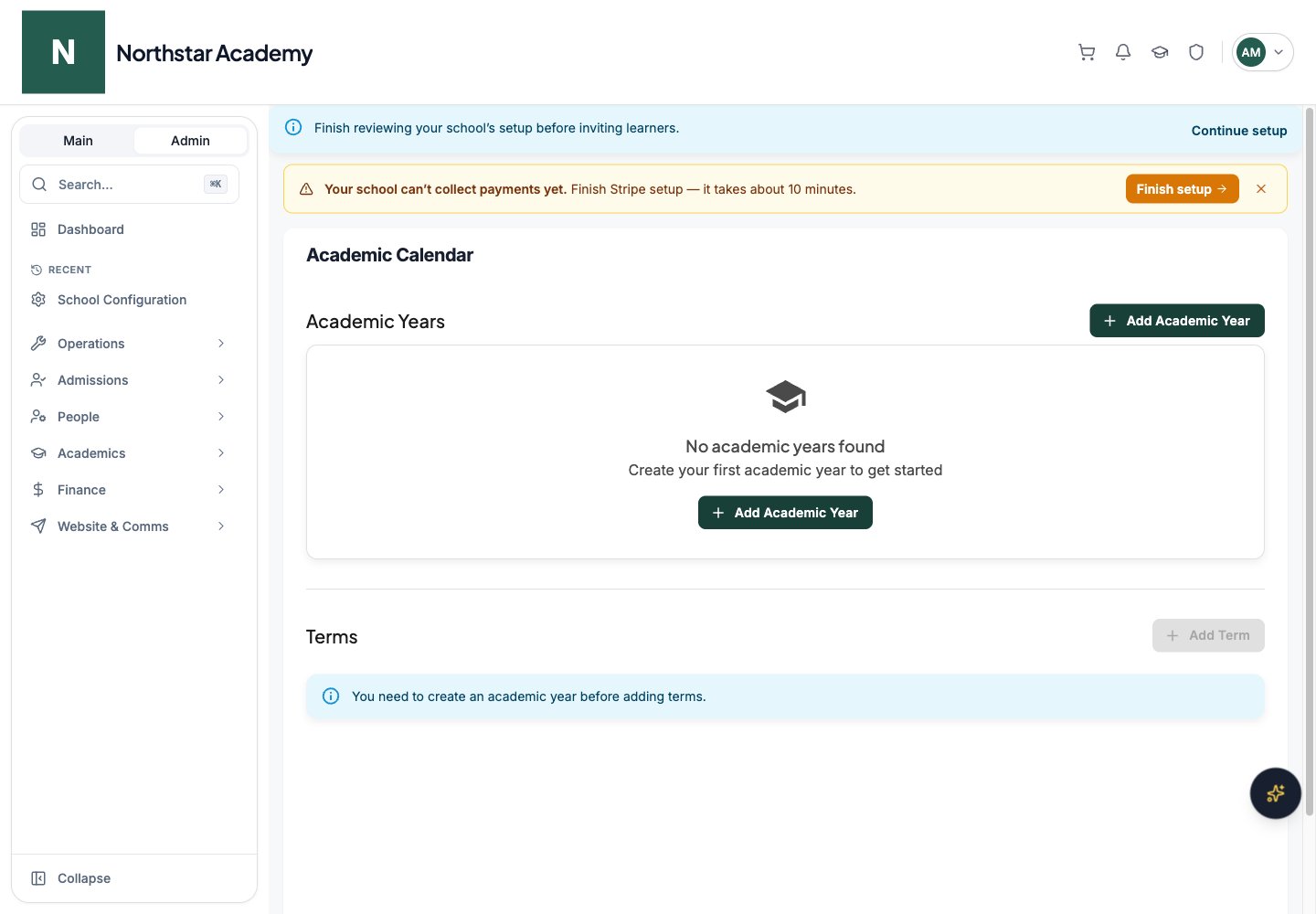 Northstar demo: Calendar Management