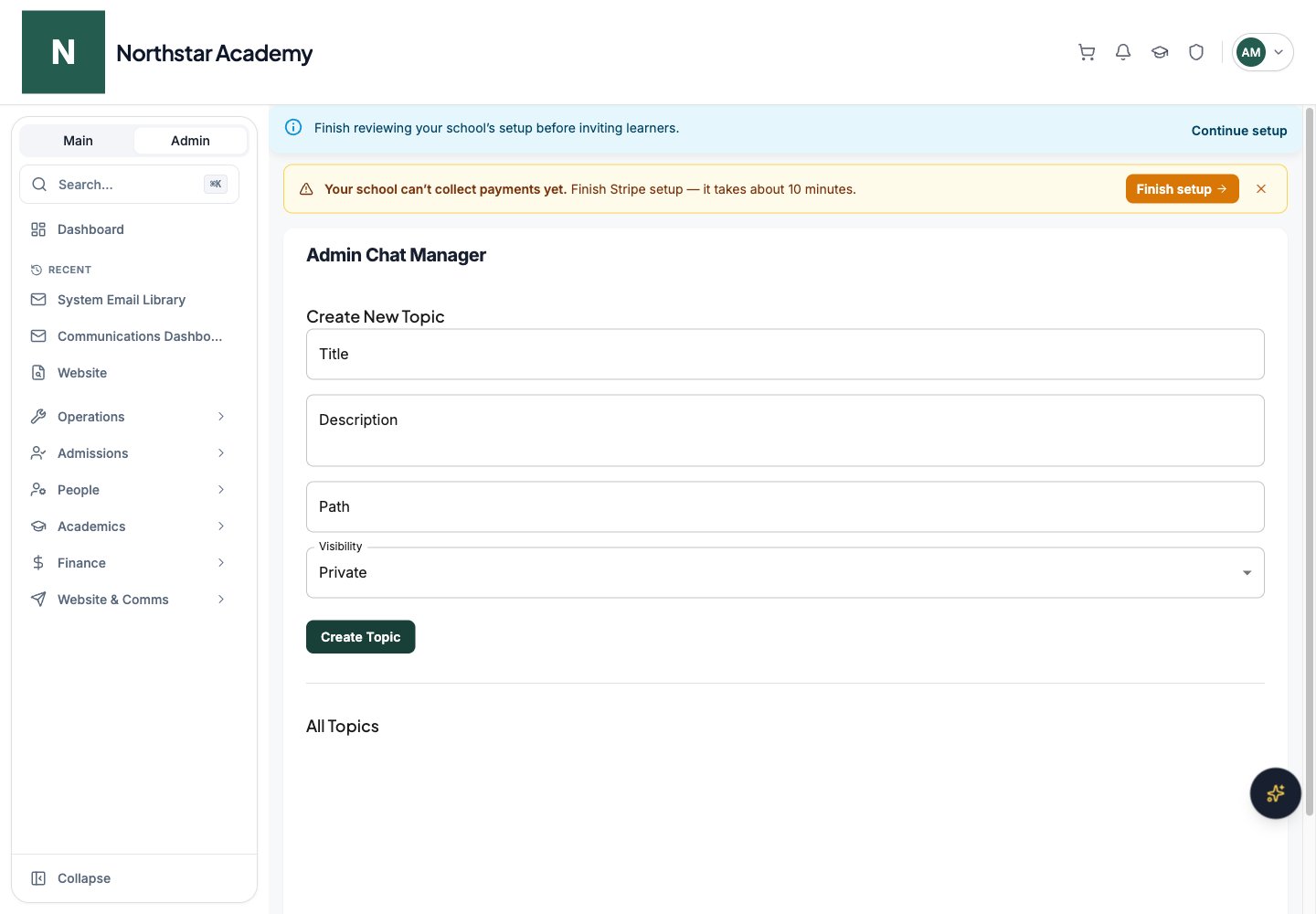 Northstar demo: Chat Manager