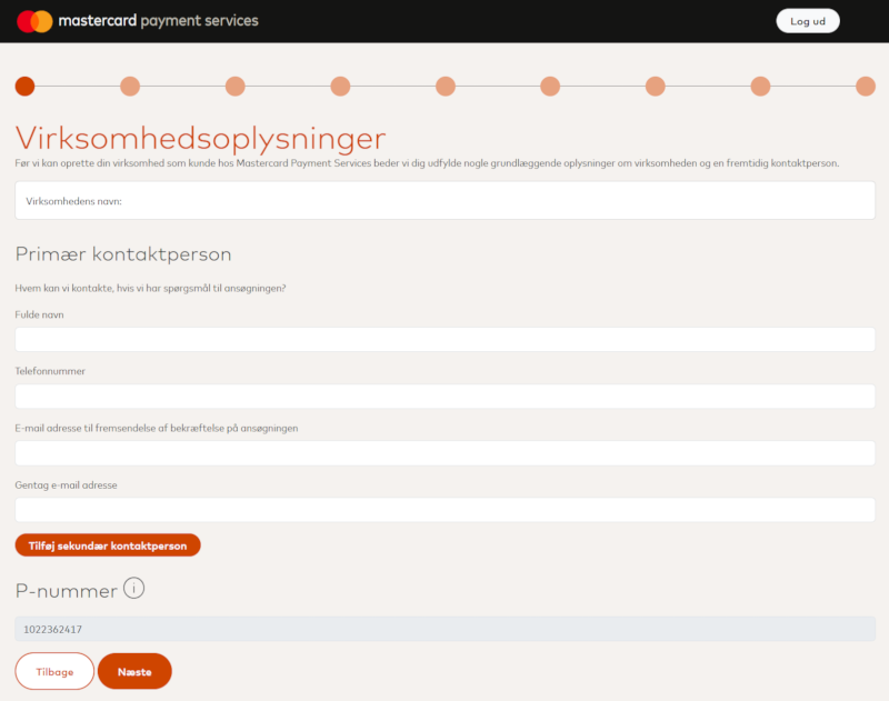 Step 1. Company information.
