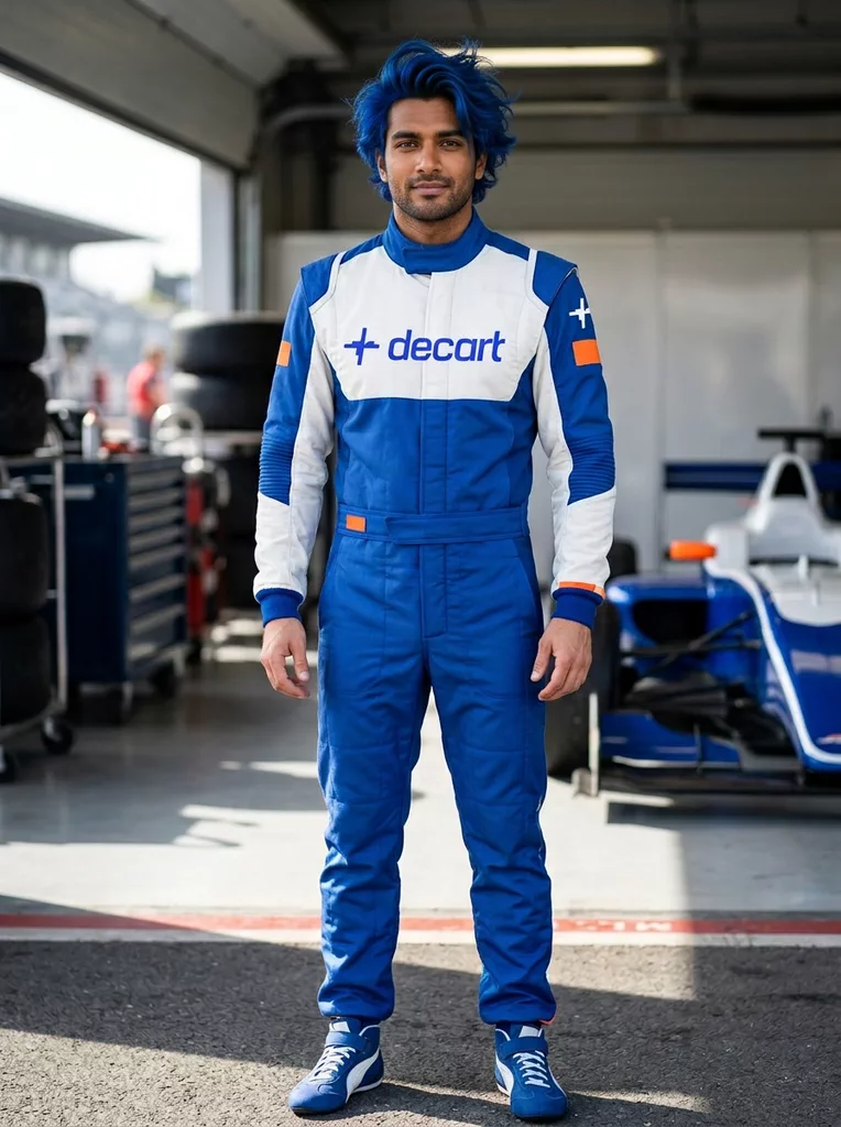 Racing driver reference image