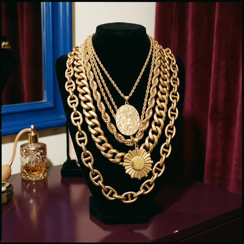 Gold chains reference image