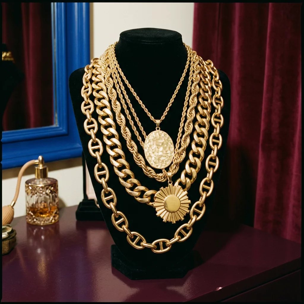 Gold chains reference image