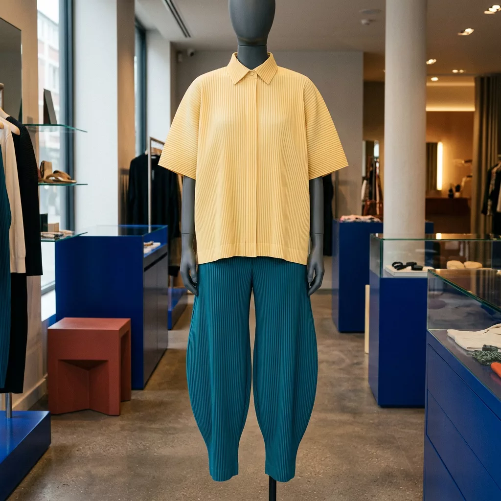 Sculptural pleats reference image
