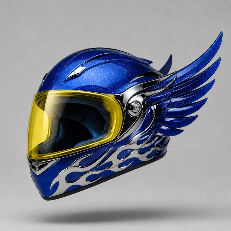Blue helmet reference image