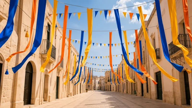 Mediterranean street scene reference image