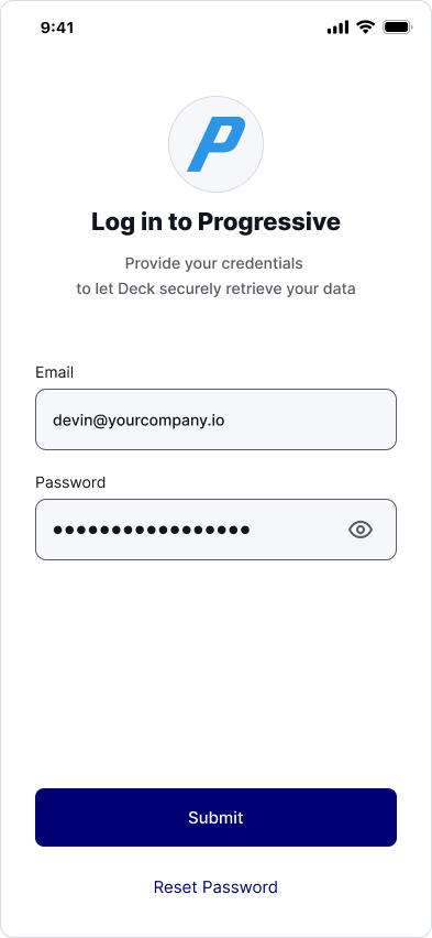 Auth SDK passing credentials